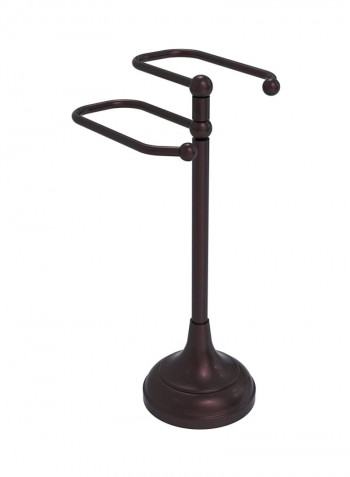 Dual Arm Guest Towel Holder Antique Bronze 8x16x6inch