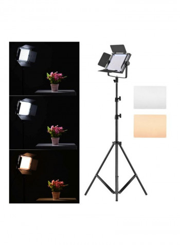 3-Piece Dimmable LED Studio Photo Lighting White/Yellow