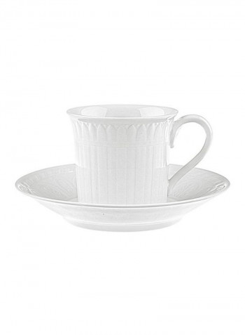 12-Piece Cellini Coffee Cup And Saucer Set White