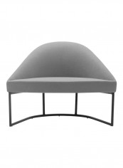 Fabric Sofa Grey/Black 100x78x76centimeter