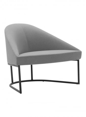 Fabric Sofa Grey/Black 100x78x76centimeter