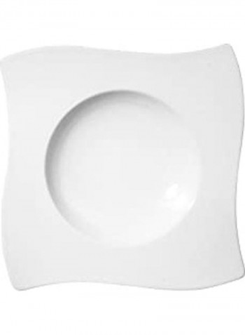 Square Deep Soups Dish White