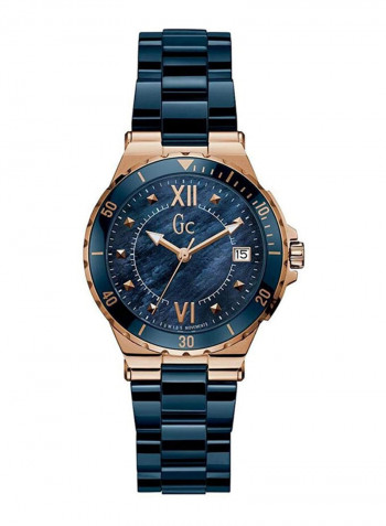 Women's Round Shape Analog Watch Y42003L7MF