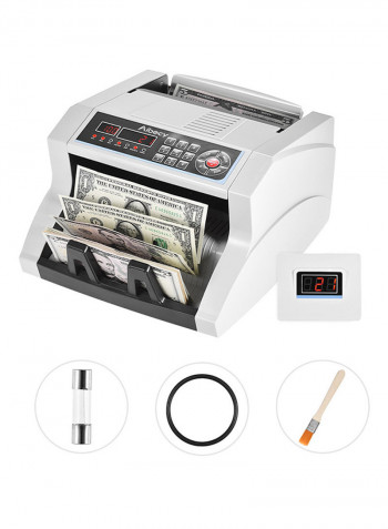 Automatic Multi Currency Cash Counting Machine White