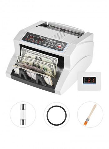 Automatic Multi Currency Cash Counting Machine White