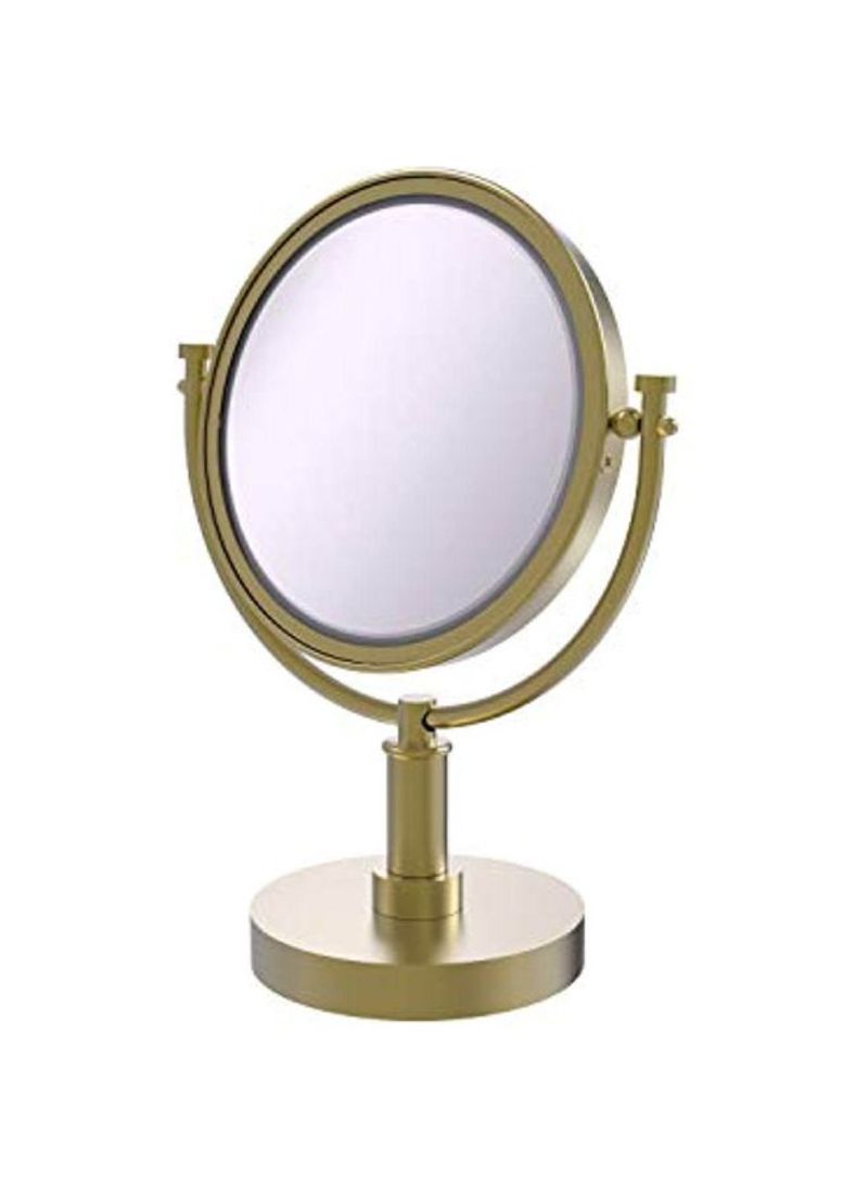 Satin Brass Table Mirror Gold/Clear