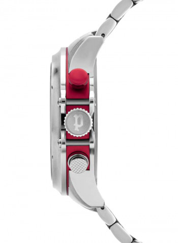 Men's Stainless Steel Chronograph Wrist Watch P 16018JS-13M