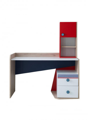 New Ocean Study Hutch Desk Multicolour 134x68x150cm