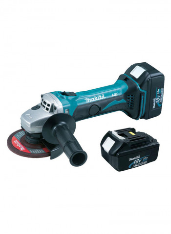 PT Makita Cordless Angle Grinder 115mm 18V 5.0Ah w/2Battery + 1Charger DGA452RTJ multicolour