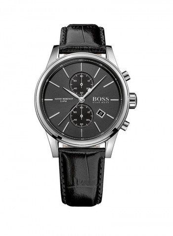 Men's Leather Analog Watch With Date Display 1513279
