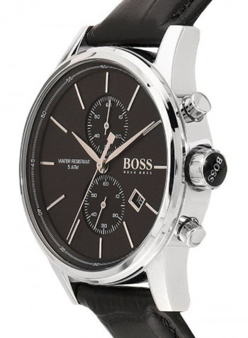 Men's Leather Analog Watch With Date Display 1513279