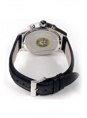 Men's Leather Analog Watch With Date Display 1513279