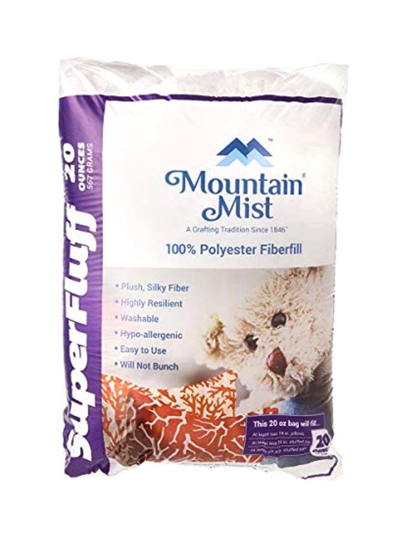 Polyester Fiberfil Stuffing Polyester Beige/White/Brown 20ounce