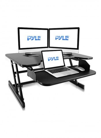 Adjustable Monitor Riser Desk أسود
