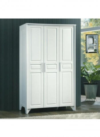 3-Door Adria Wardrobe White