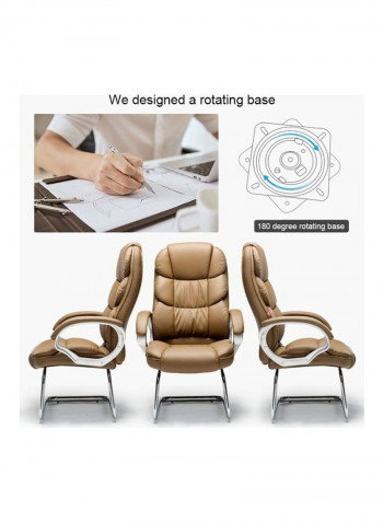Rotating Office Chair Beige
