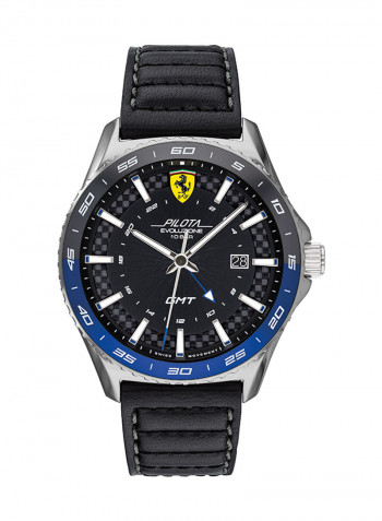 Men's Leather Analog Wrist Watch 830775