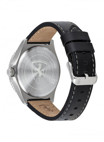 Men's Leather Analog Wrist Watch 830775