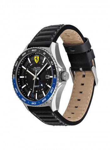 Men's Leather Analog Wrist Watch 830775