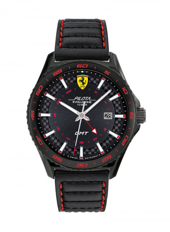 Men's Leather Analog Wrist Watch 830776