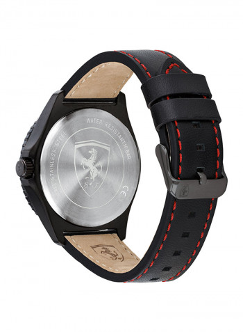 Men's Leather Analog Wrist Watch 830776