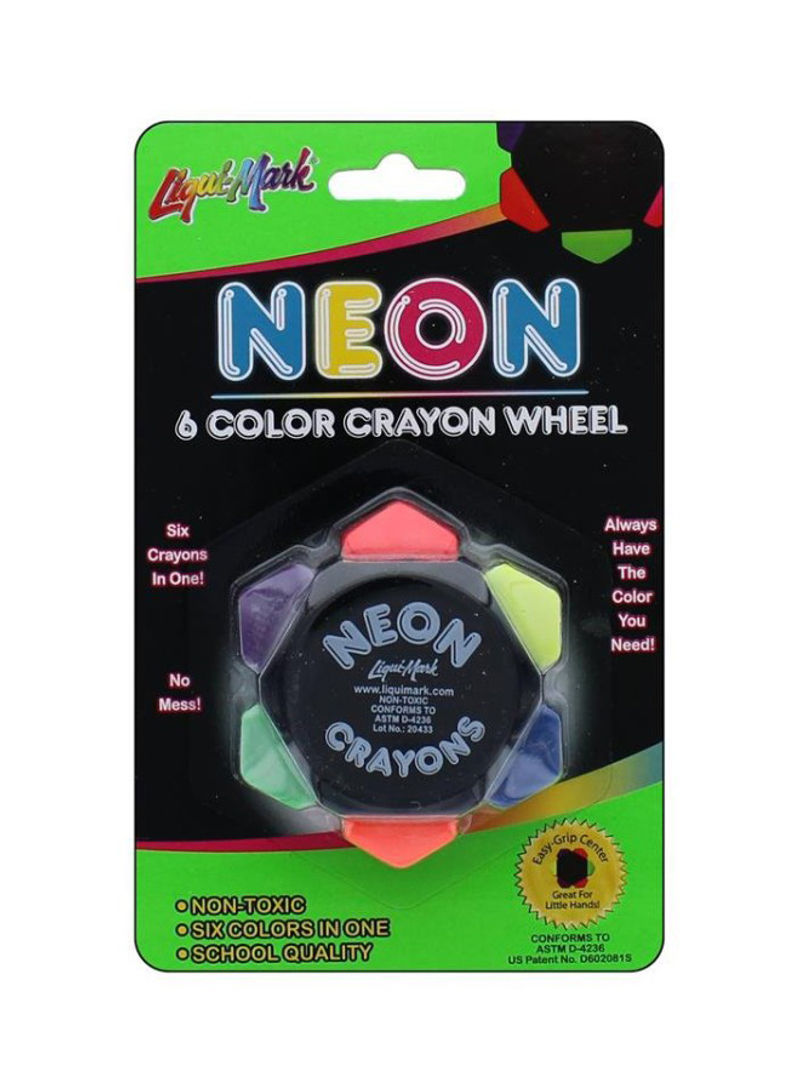 6-Piece Color Crayon Wheel Multicolour