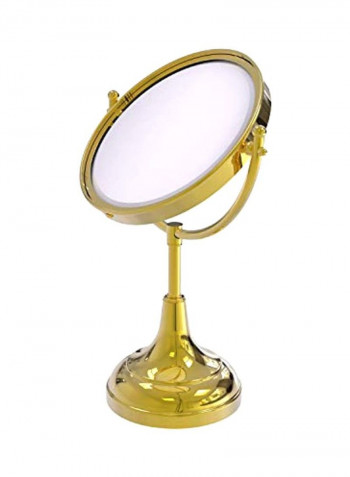 Metal Bath Mirror Gold/Clear 15inch