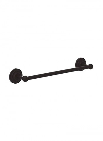 Que New Collection Shower Door Towel Bar Black 18inch