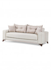 3 Seater Fabric Sofa Beige
