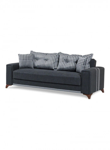 3 Seater Fabric Sofa Grey