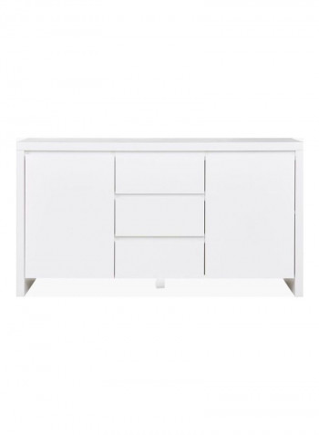 Andes 3-Drawer Sideboard White