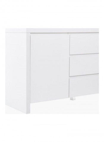 Andes 3-Drawer Sideboard White