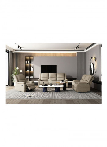 Lancer 3-Seater Recliner Sofa Beige