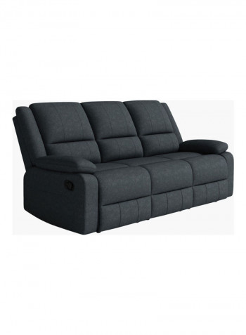 Lancer 3-Seater Recliner Sofa Black