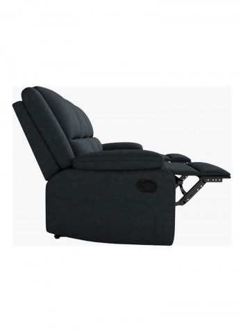 Lancer 3-Seater Recliner Sofa Black