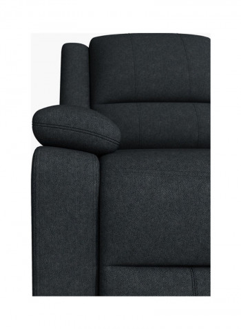 Lancer 3-Seater Recliner Sofa Black