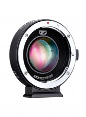 AEF-MFT Booster Lens Mount Adapter For Canon Black/Silver