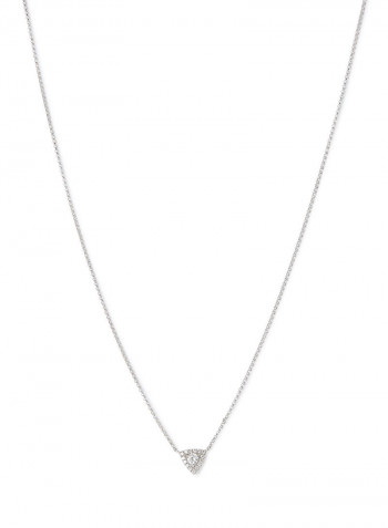 18 Karat White Gold Diamond Pendant