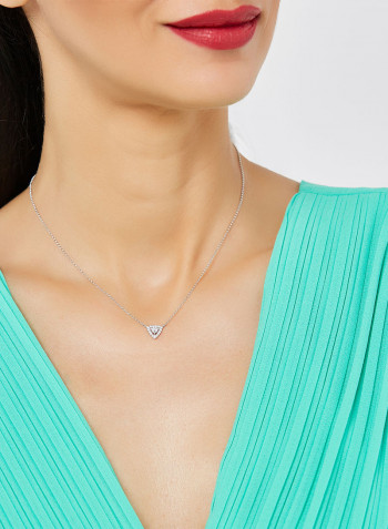 18 Karat White Gold Diamond Pendant