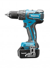 PT Makita Cordless Hammer Drill 18V DHP459RFJ Blue/Black 192x78x256millimeter