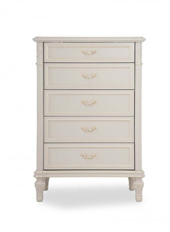 Zakiya Chest Of Drawers Grey 80 x 48 x 112cm