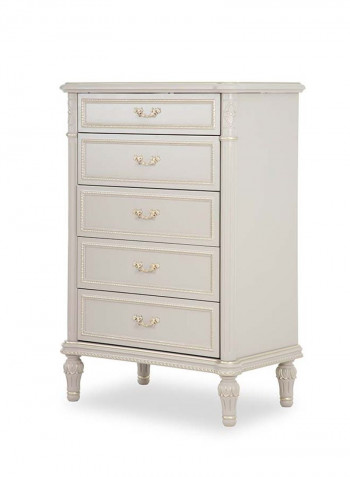 Zakiya Chest Of Drawers Grey 80 x 48 x 112cm