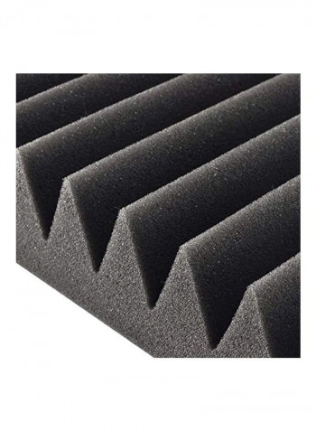 24-Piece Acoustic Studio Soundproofing Foam Wedges Wall Panels PSI18 Grey