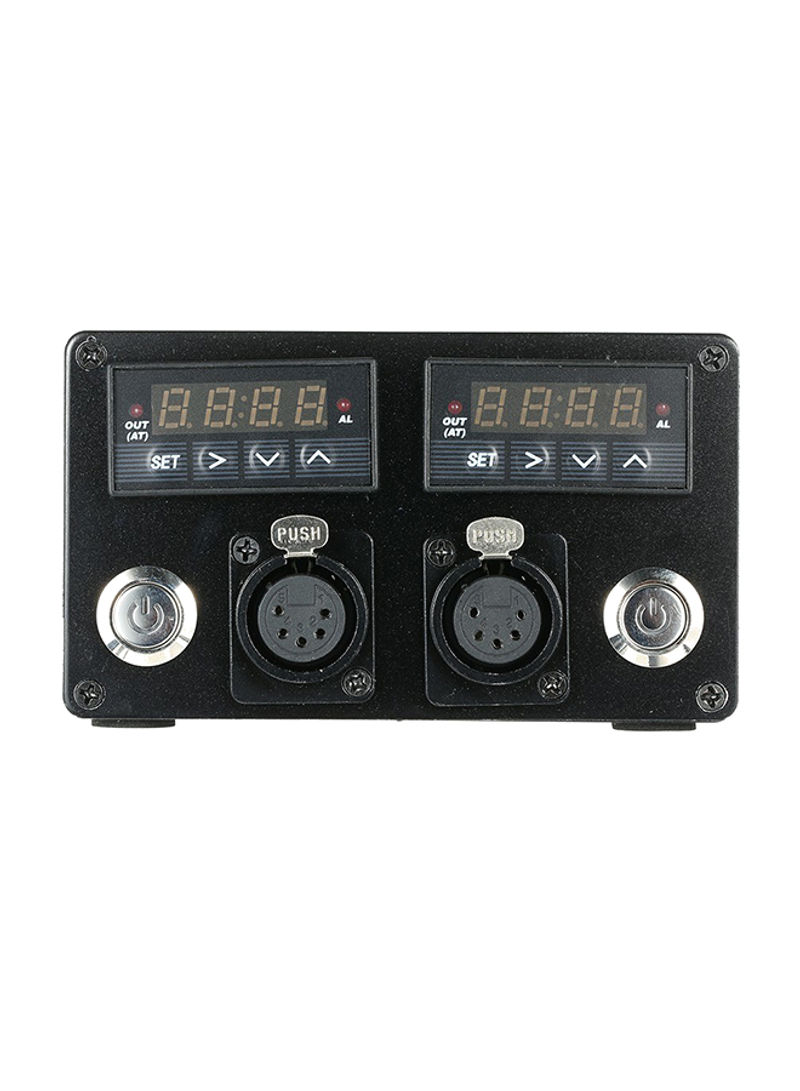 Heavy Duty Press Plates Double PID Electric Temperature Controller Black 50 (H)millimeter