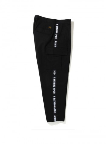 6-Pocket Mid-Rise Pants Black