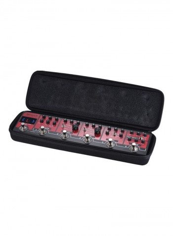 6-in-1 Combined Effect Pedal Boost +Overdrive + Distortion + Modulation + Delay + Reverb Built-in Tuner Tap Tempo With Carry Case