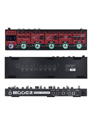 6-in-1 Combined Effect Pedal Boost +Overdrive + Distortion + Modulation + Delay + Reverb Built-in Tuner Tap Tempo With Carry Case