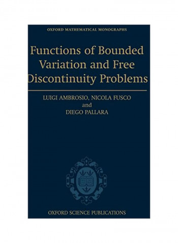 Functions Of Bounded Variation And Free Discontinuity Problems Hardcover
