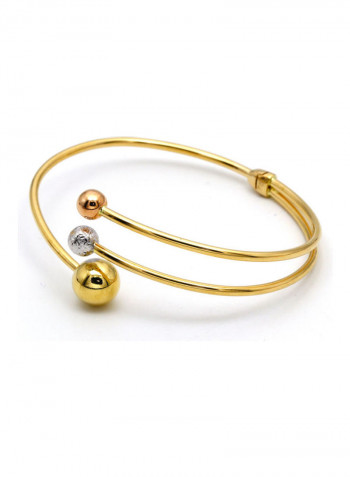 Real Gold Ball Bangle Gold