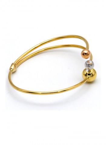 Real Gold Ball Bangle Gold